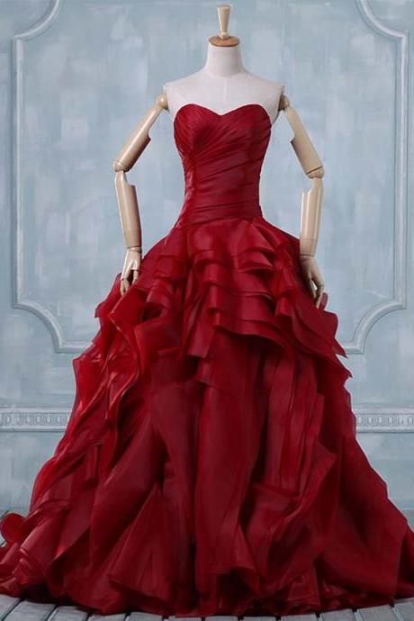 Burgundy wedding dresses - Luulla